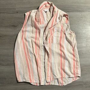 Striped Sleeveless Women’s Shirt